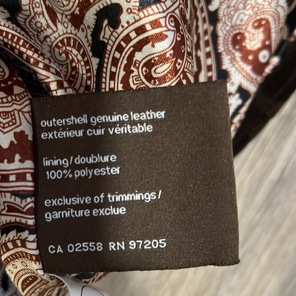 Danier Leather Jacket With Polyester Lining - Picture 16 of 16